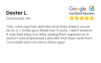 Google Review from Dexter L. in Cincinnati